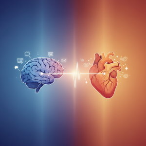 Symboliczne połączenie mózgu i serca jako metafora psychologii podrywania